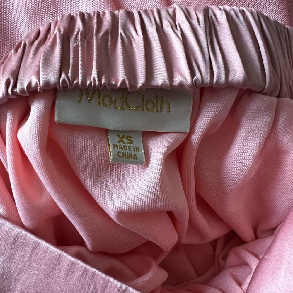 ModCloth women's Pink Tulle Layered Midi Skirt XS - Picture 6 of 10